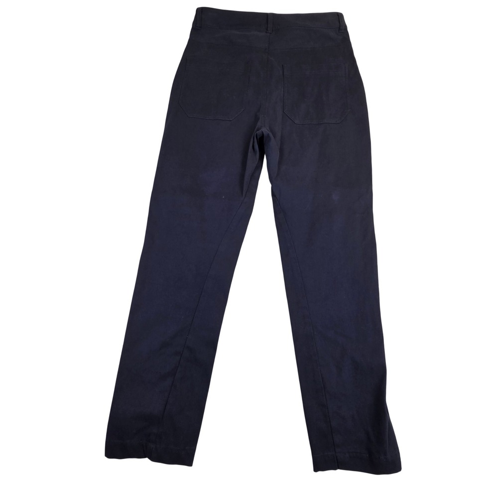 G/FORE Taper Leg Golf Pants Womens 8 Navy Blue Cotton Twill Stretch Slim Fit - Picture 2 of 11